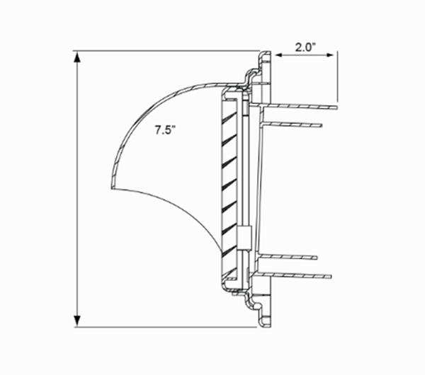 TanklessParts.com: Noritz PVT-HL Horizontal Hood / Louver Vent