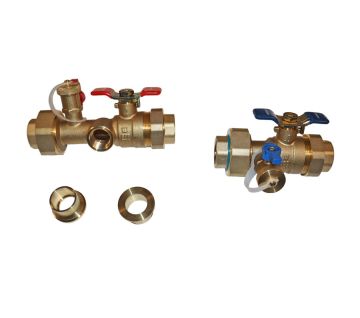 Navien 30010950A 1 inch Isolation Valve Kit without Pressure Relief Valve